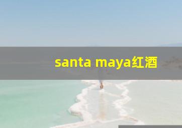 santa maya红酒